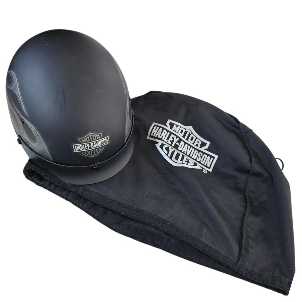 Harley-Davidson Helmet Unisex Medium Matte Black Polycarbonate Flame HD-M04 DOT